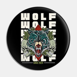 wolf wolf wolf Pin