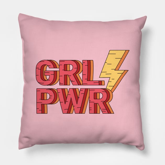 Girl Power Pillow by Utopia Shop