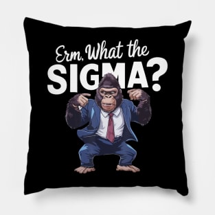 What The Sigma Ironic Brainrot Quote Pillow