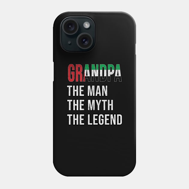 Grand Father UAE Emirati Grandpa The Man The Myth The Legend - Gift for UAE Emirati Dad With Roots From  United Arab Emirates Phone Case by Country Flags