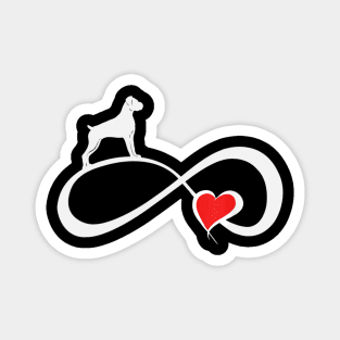 Boxer Love Infinity Symbol Magnet