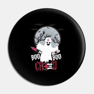 Halloween Nurse Boo Boo Crew graphic Pin