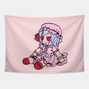 Mudwizard draws mildly cursed long remilia scarlet deka fumo plush / touhou memes Tapestry