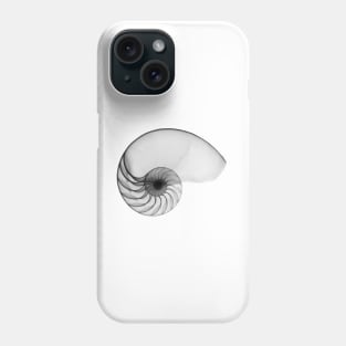 Monochrome Seashell Phone Case