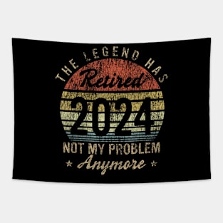 Vintage Retired 2024 Not My Problem Retirement Tapestry