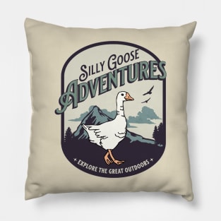 Silly Goose Adventures Pillow