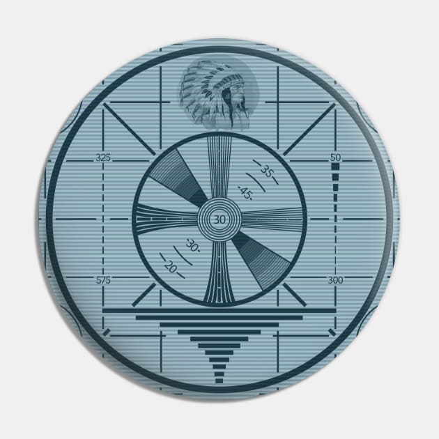 Indian Head Test Pattern Pin by GloopTrekker