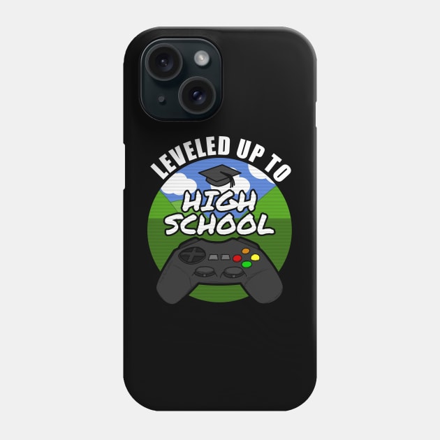 Leveled Up To High School Gamer Gaming 2021 Phone Case by doodlerob