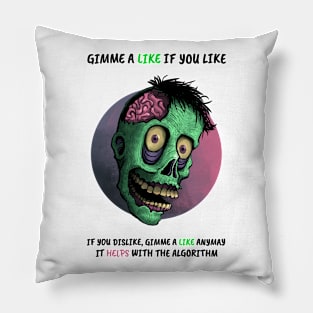 Zombie Influencer Pillow