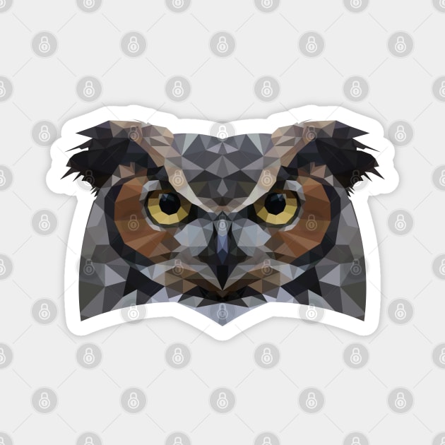 Owl Lowpoly Magnet by Worldengine