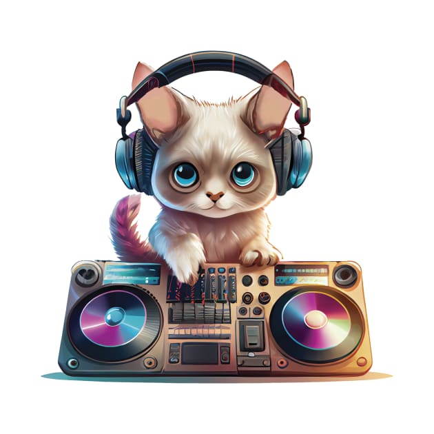 DJ Kitty by GreenMary Design