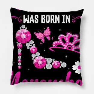 A Queen Was Born In November Happy Birthday To Me Pillow