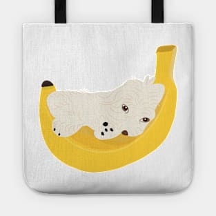 Cute Banana Maltipoo Tote