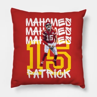 Mahomes chiefs pixel art Pillow