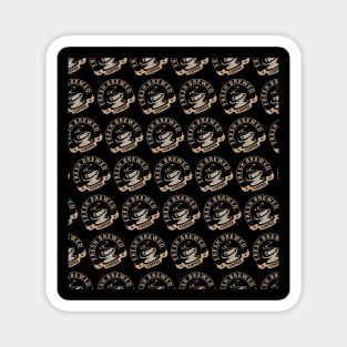 Freshly brewed coffee cup pattern Magnet