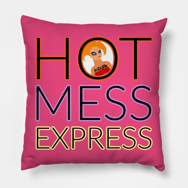 Hot Mess Express Pillow by David Hurd Designs