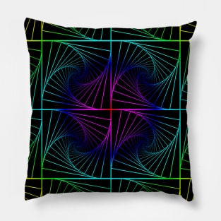 Psychedelic rainbow Pillow