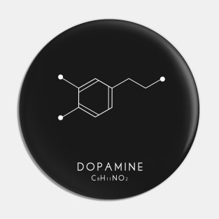 Dopamine Molecular Structure - Black Pin