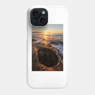 Sunrise over the rockpool Phone Case