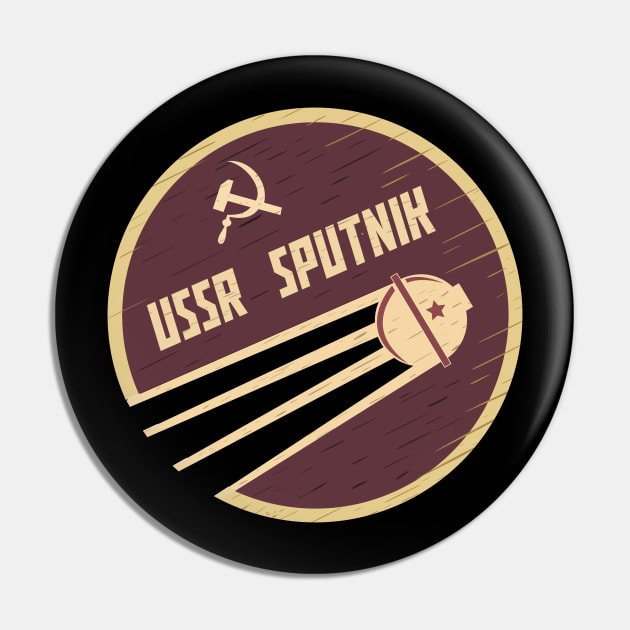 CCCP Sputnik Pin by BrainDrainOnly
