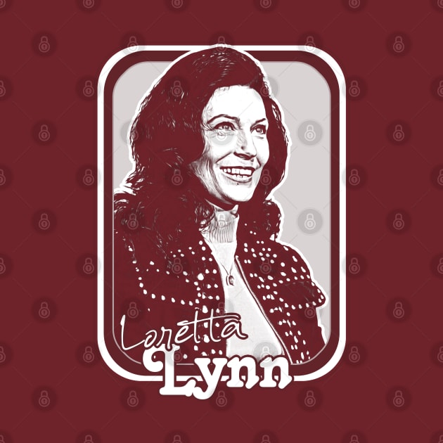 Loretta Lynn // Retro Style Country Music Fan Art Design by DankFutura