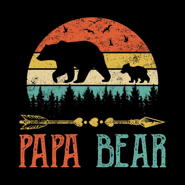 Papa Bear Vintage by AnnetteNortonDesign