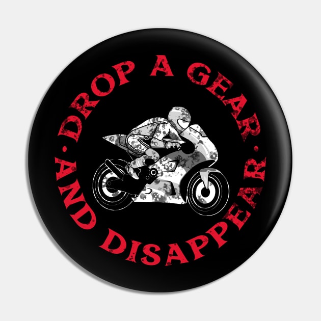 Drop a Gear and Disappear Pin by Homemade Muse