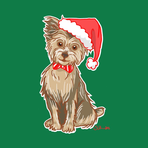 Yuletide Yorkie by sewarren71