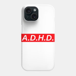 A.D.H.D // Red Box Logo Phone Case