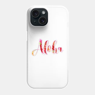 Aloha Typography, Pineapples Collage Phone Case