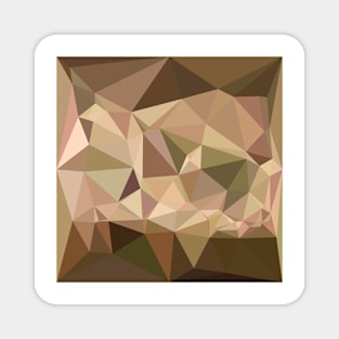 Burlywood Abstract Low Polygon Background Magnet