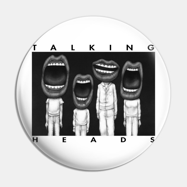 Talking Head -  Retro Pin by TheMarineBiologist