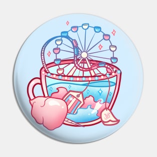 Pride Flag Teacup - Cotton Candy Transgender Pin