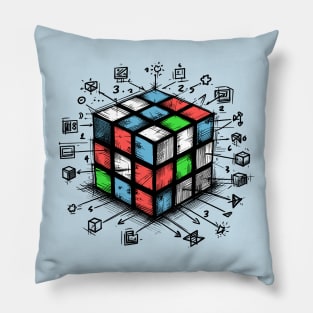 Rubik Cube Color Pillow