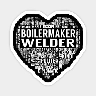 Boilermaker Welder Heart Magnet