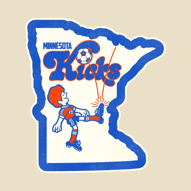 Defunct Minnesota Kicks Soccer Team Jersey Crest by Defunctland