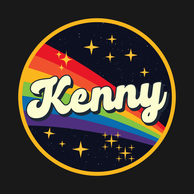 Kenny // Rainbow In Space Vintage Style by LMW Art