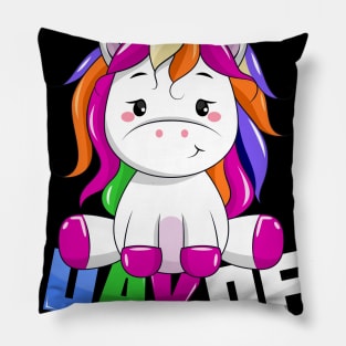 happy 100th day of school unicorn co Pillow