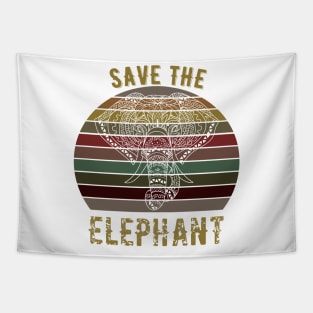 Save The Elephant Tapestry