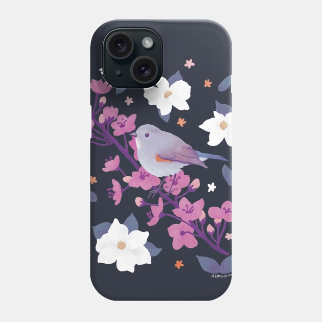 Red-Flanked Bluetail Bird Phone Case by Annelie
