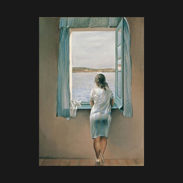 Painting Young Woman at a Window Salvador Dali T-Shirt T-Shirt by J0k3rx3