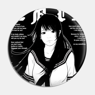 Anime schoolgirl Pin