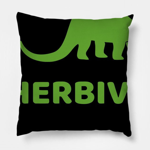 Herbivore Dinosaur Pillow by Ramateeshop