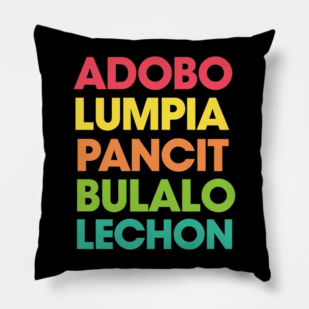 pinoy food Pillow by teemarket