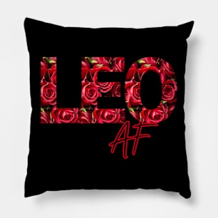 Leo AF Red Rose Print Pillow