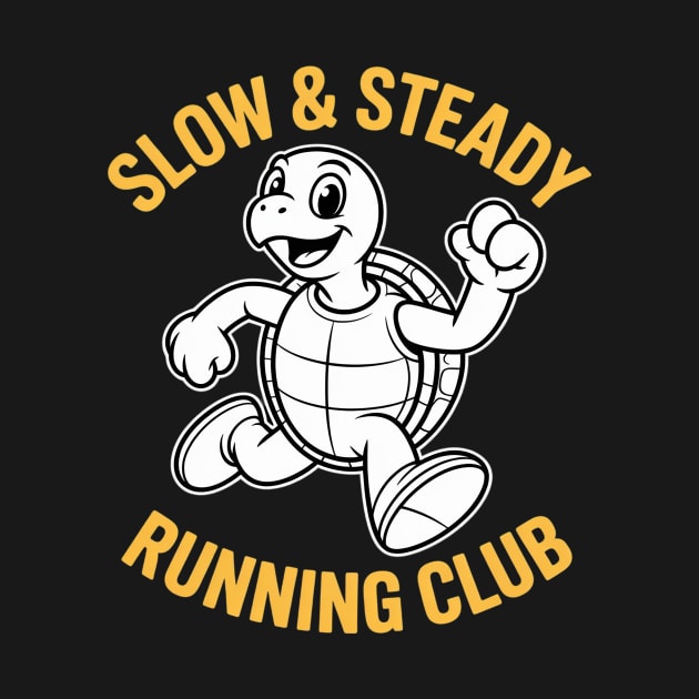 Slow & Steady Wins The Race Turtle Running Club by SABABIHO