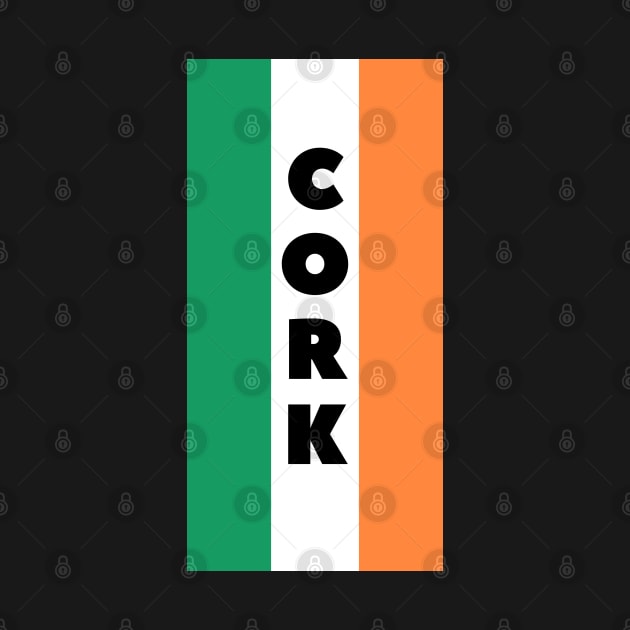 Cork City in Irish Flag Vertical by aybe7elf