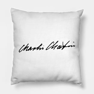 Charlie Chaplin signature Pillow