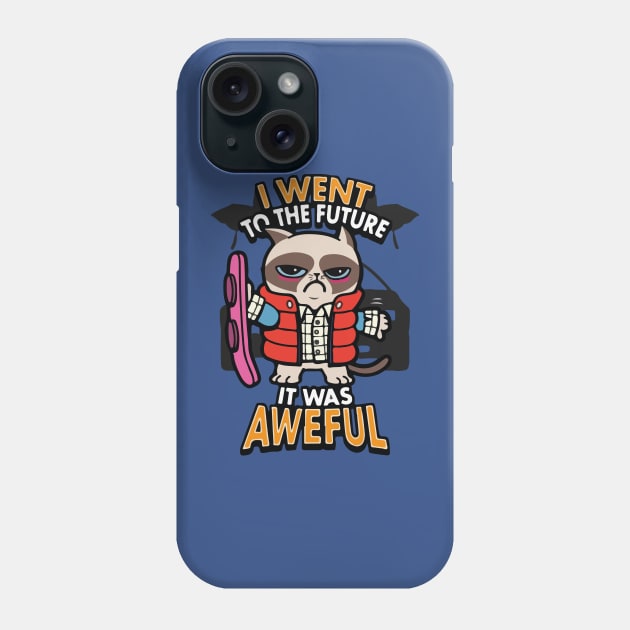 Grumpy Time Traveller Phone Case by gleaming slide