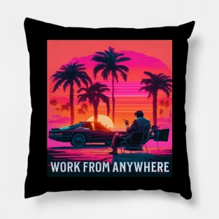 Digital Nomads Work From Anywhere Pillow